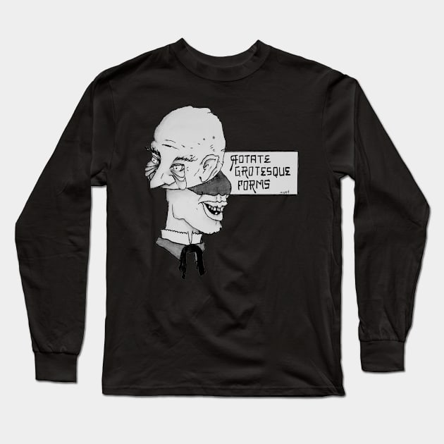 "Rotate Grotesque Forms" Wolf Piss, Aesop Rock Long Sleeve T-Shirt by Sweet K